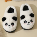 Plüsch Hausschuhe mit Panda Design in Weiß 3