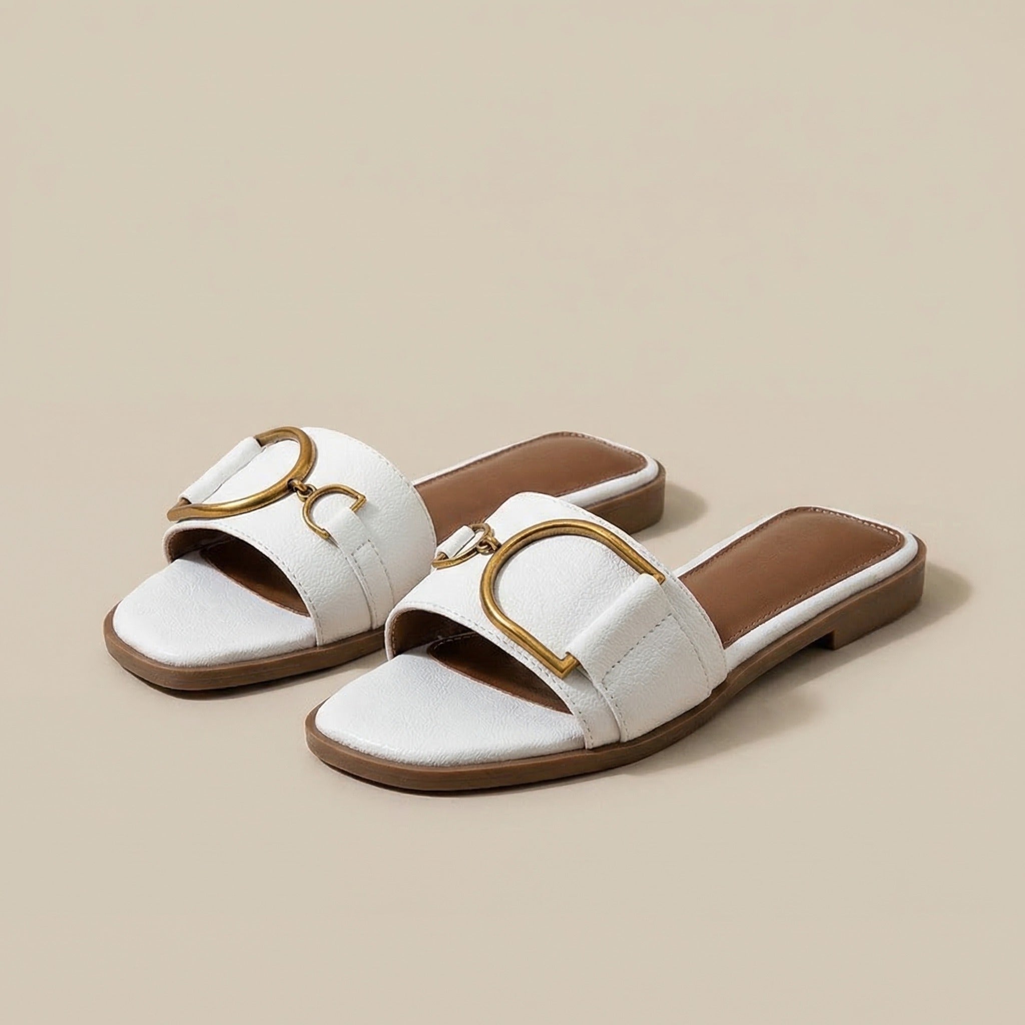 Damen Sandalen Schwarz mit Metallakzent 8
