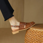 Slingback Sandalen Braun 2