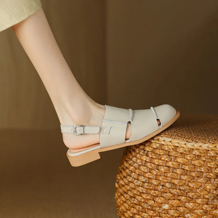 Slingback Sandalen Braun 3