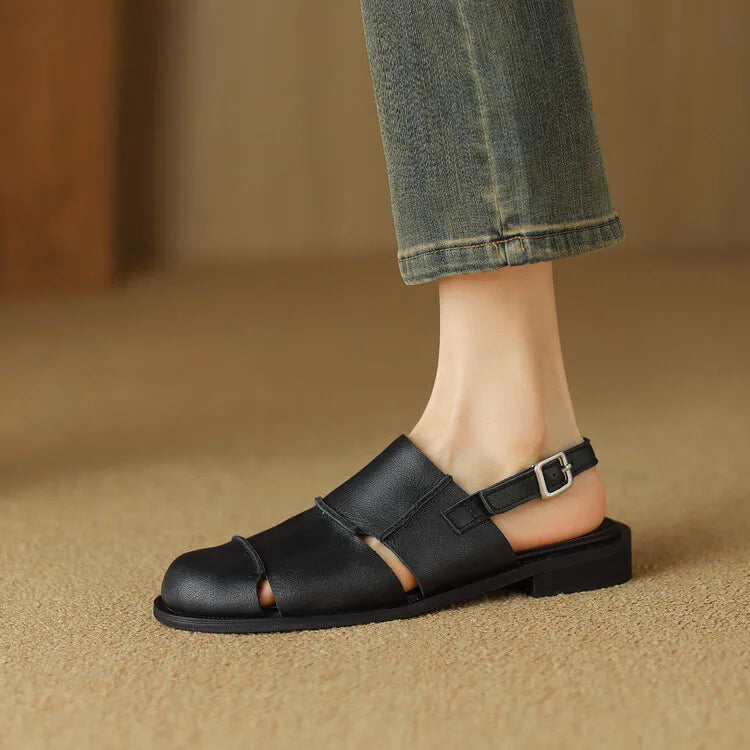 Slingback Sandalen Braun 4