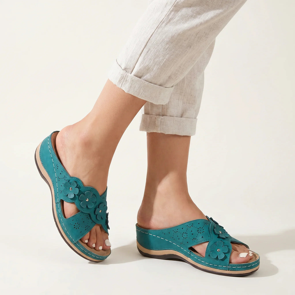 Damen Sandalen Blau
