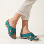Damen Sandalen Blau