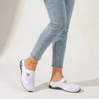 Damen Slip-On Mesh Mule Sneaker Weiß