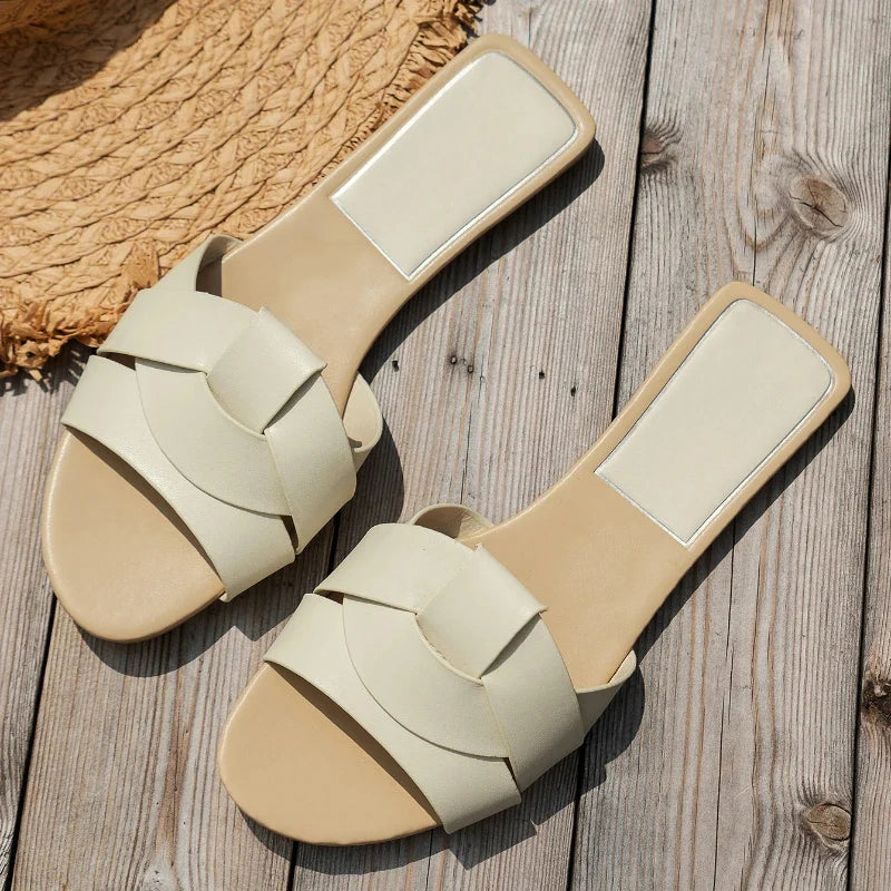 Damen Slip-On Sandalen Mehrfarbig 5