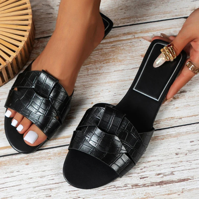 Damen Slip-On Sandalen Mehrfarbig 6