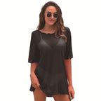 Damen Strandcoverup Weiß 9