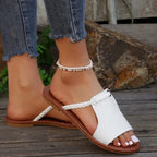 Geflochtene Riemchensandalen in Weiß 6