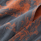 Herren-Kimono-Bademantel in Blau und Grün 10
