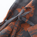 Herren-Kimono-Bademantel in Blau und Grün 9