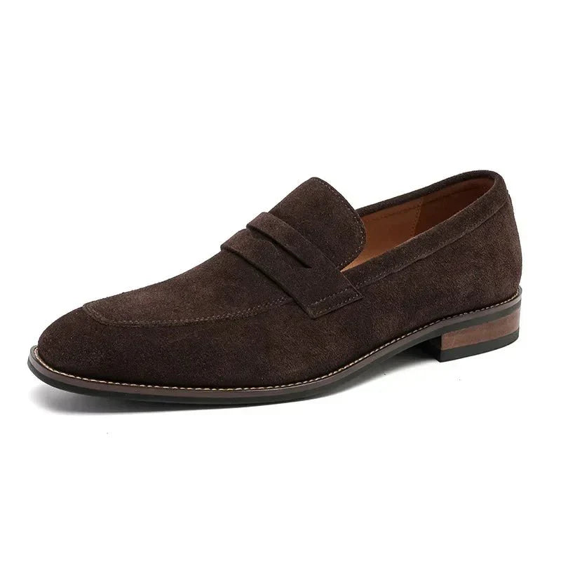 Elegante Herren Wildleder Penny Loafers für Business und formelle Anlässe. 11