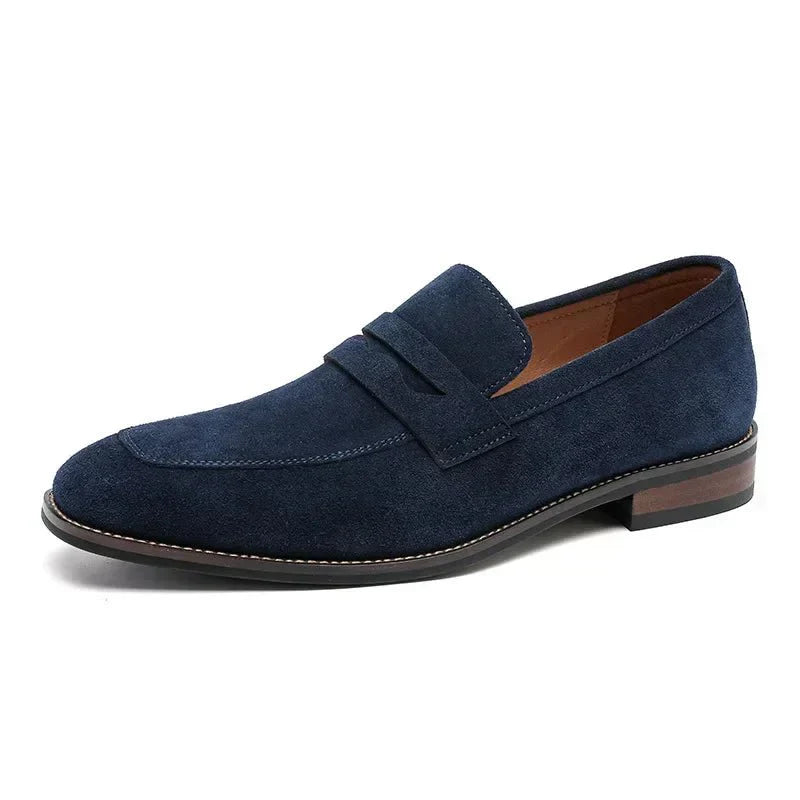 Elegante Herren Wildleder Penny Loafers für Business und formelle Anlässe. 2