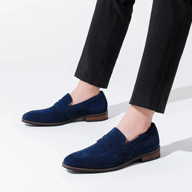 Elegante Herren Wildleder Penny Loafers für Business und formelle Anlässe. 3