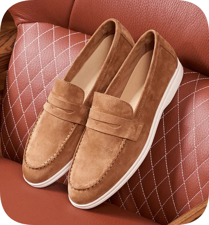 Herren Wildleder Penny Loafers in verschiedenen Farben und Größen. 10