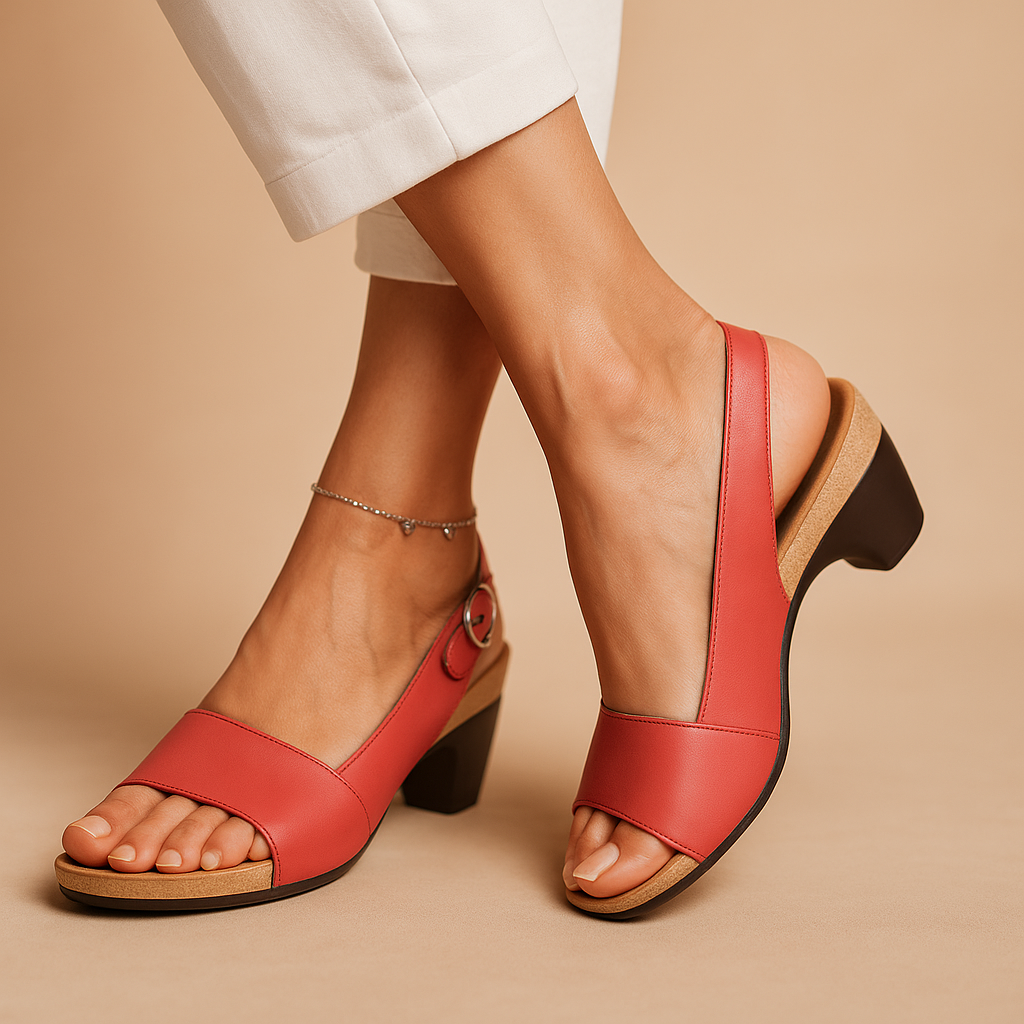 Leichte Damen Sommerschuhe mit verstellbaren Riemen für den Sommer. 6