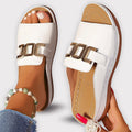 Rutschfeste Sandalen für Frauen mit eleganter Schnalle und Wedge-Sohle. 2