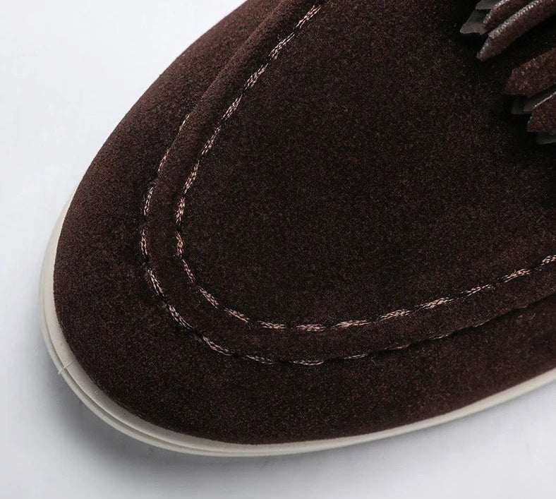 Männer Wildleder Quasten Slipper in eleganter Ausführung. 8