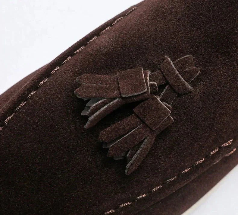 Männer Wildleder Quasten Slipper in eleganter Ausführung. 9