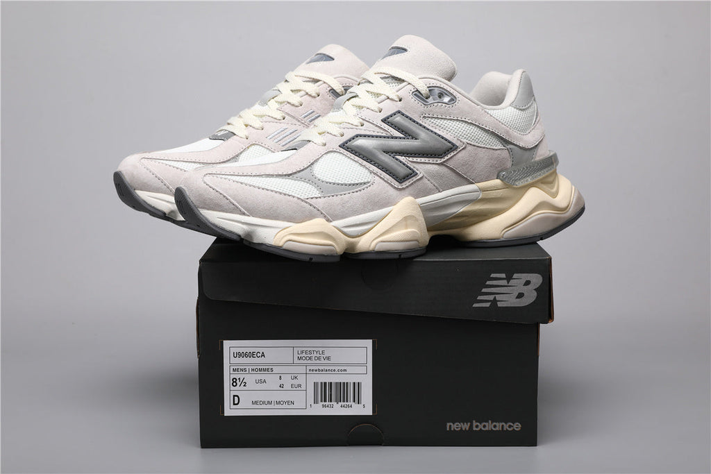 New Balance 9060-6 Grau Weiß Sneakers für jeden Tag. 7