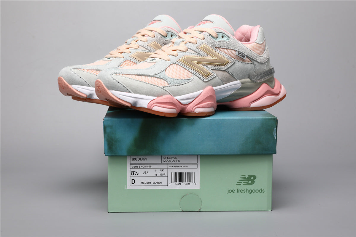 New Balance 9060 (Collab) Graue Pinke Sneakers von StreetLased 6