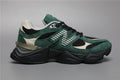 New Balance 9060 Grün Weiß Sneakers für stilvolle Abenteuer.