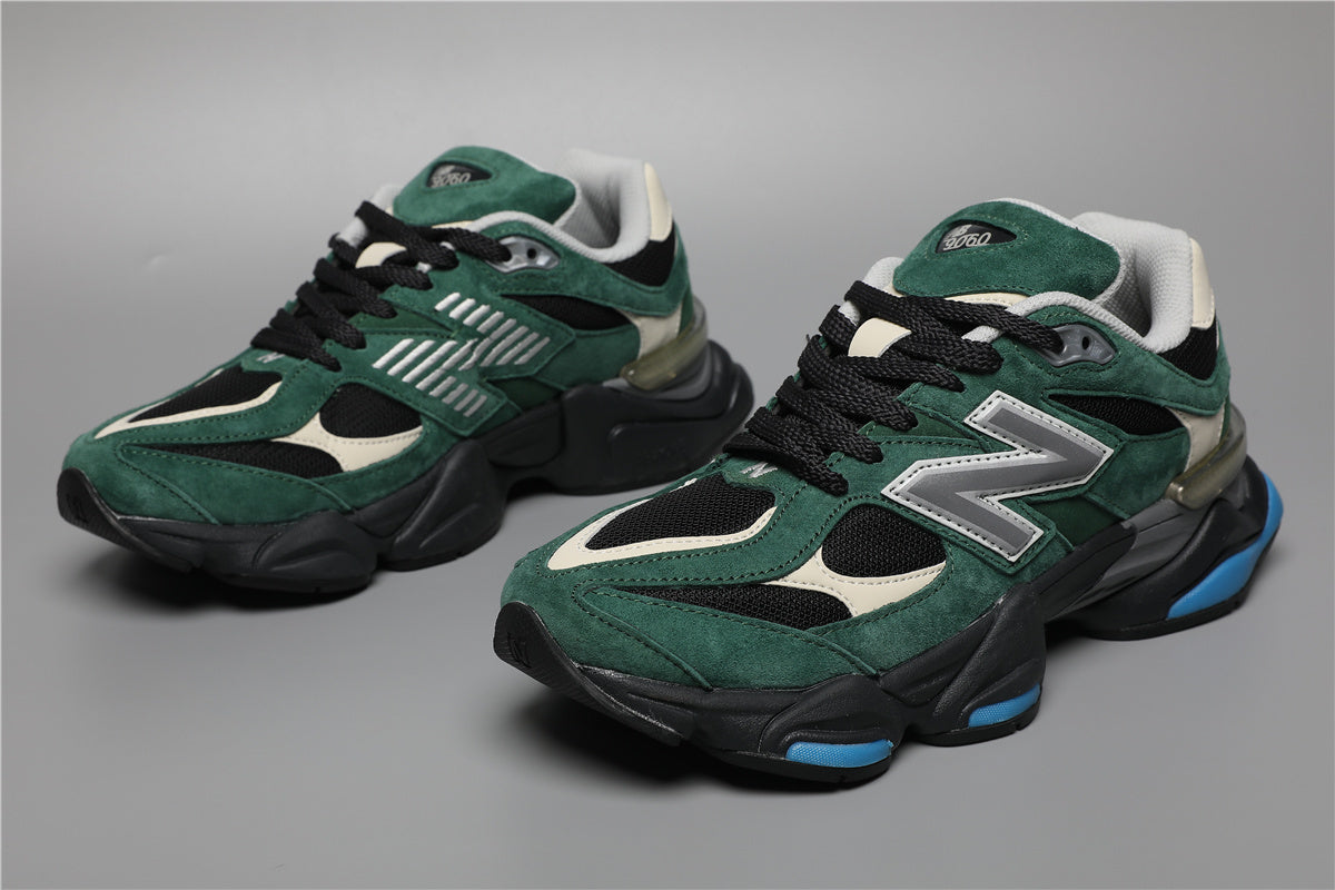 New Balance 9060 Grün Weiß Sneakers für stilvolle Abenteuer. 2
