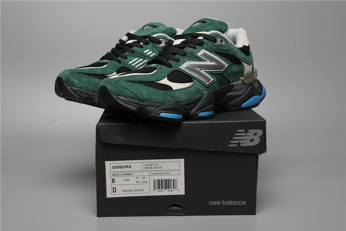 New Balance 9060 Grün Weiß Sneakers für stilvolle Abenteuer. 4