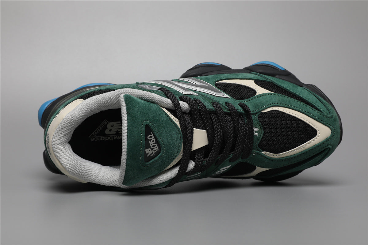 New Balance 9060 Grün Weiß Sneakers für stilvolle Abenteuer. 6
