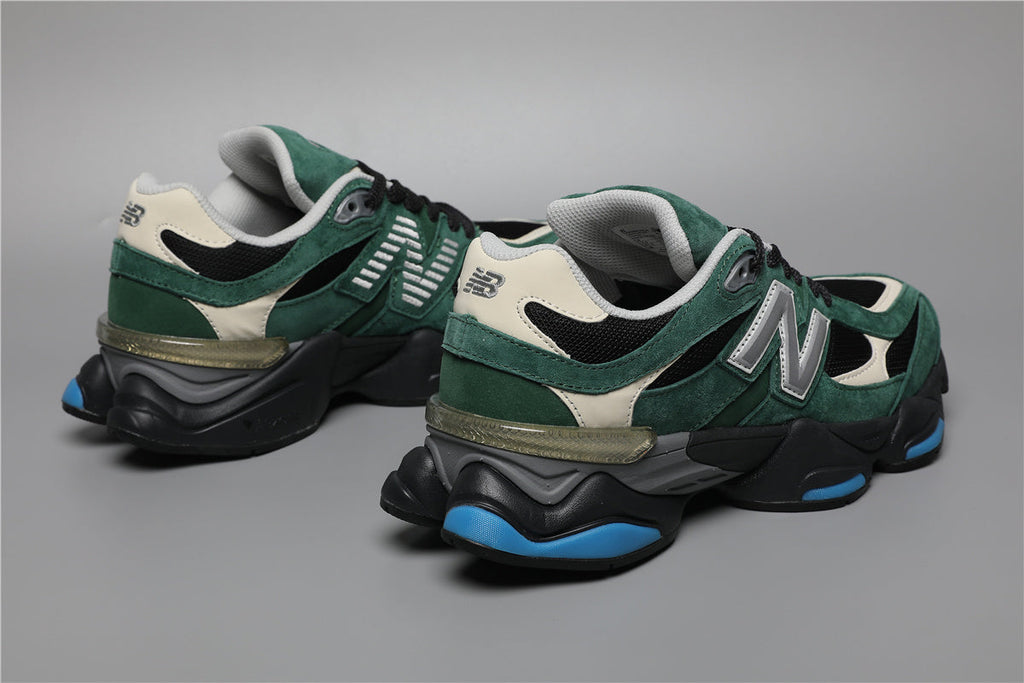 New Balance 9060 Grün Weiß Sneakers für stilvolle Abenteuer. 8