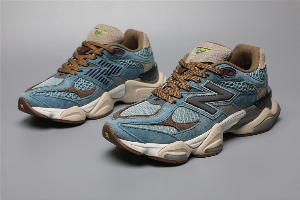 New Balance 9060 Nebelblau Sneakers für stilvolle Alltagsmode. 4