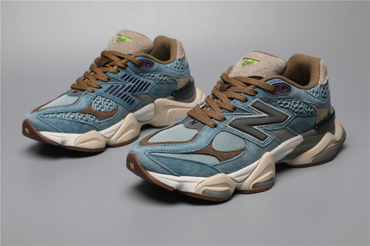 New Balance 9060 Nebelblau Sneakers für stilvolle Alltagsmode. 4