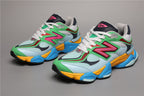 New Balance 9060 Weiße Grüne Sneakers für sportlichen Komfort. 2