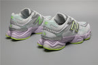 New Balance 9060 Weiße Grüne Sneakers für stilvolle Auftritte. 4