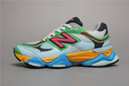 New Balance 9060 Weiße Grüne Sneakers für sportlichen Komfort. 6