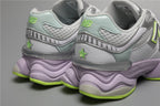 New Balance 9060 Weiße Grüne Sneakers für stilvolle Auftritte. 6