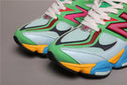 New Balance 9060 Weiße Grüne Sneakers für sportlichen Komfort. 7