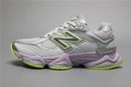 New Balance 9060 Weiße Grüne Sneakers für stilvolle Auftritte. 8