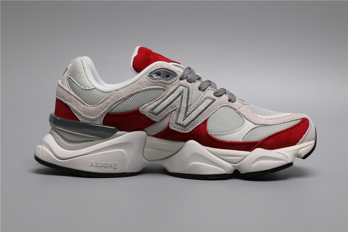 New Balance 9060 Weiße Rote Sneakers für Herren und Damen