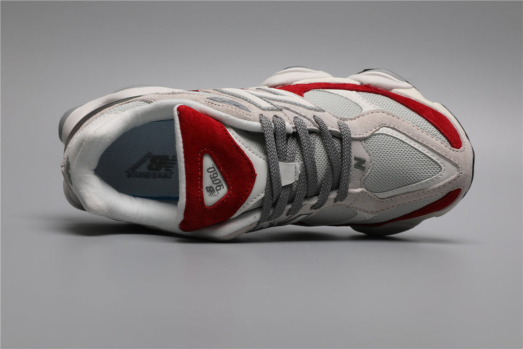 New Balance 9060 Weiße Rote Sneakers für Herren und Damen 7