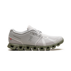 On Running Cloud 5 Sneaker in Gletschergrau und Resedagrün