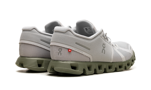 On Running Cloud 5 Sneaker in Gletschergrau und Resedagrün 3