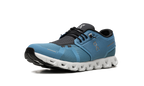 On Running Cloud 5 in Niagara Blau und Schwarz, atmungsaktiver Sneaker. 4