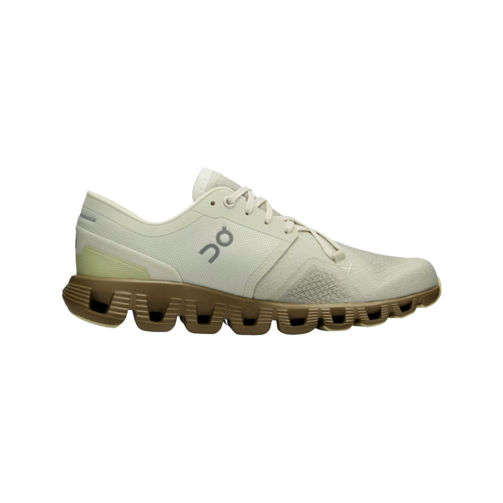On Running Cloud X 3 WMNS in Aloe/Hunter für sportliches Training.