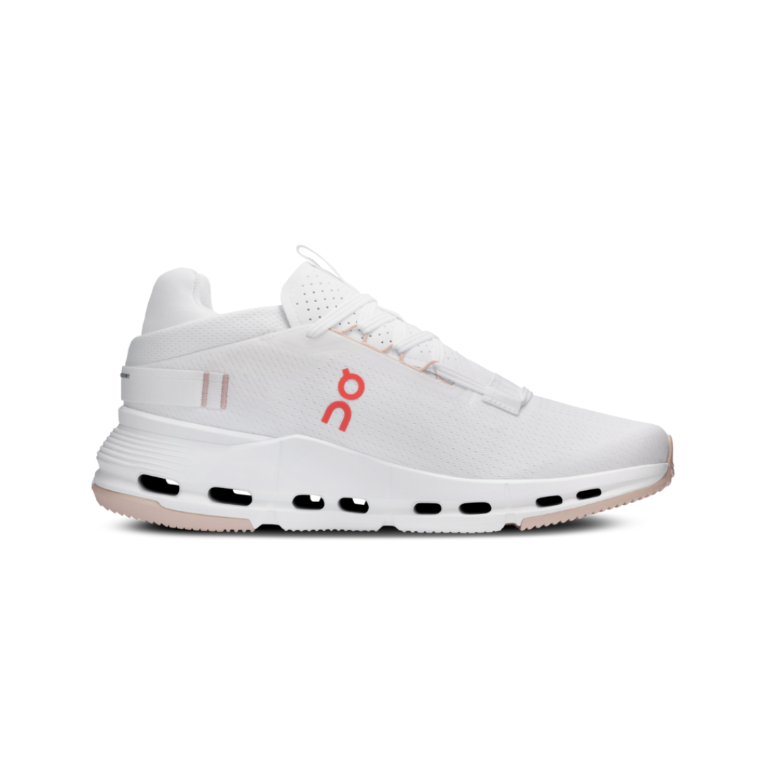 On Running Cloudnova 2 Weiße Flamme Sneaker für Damen