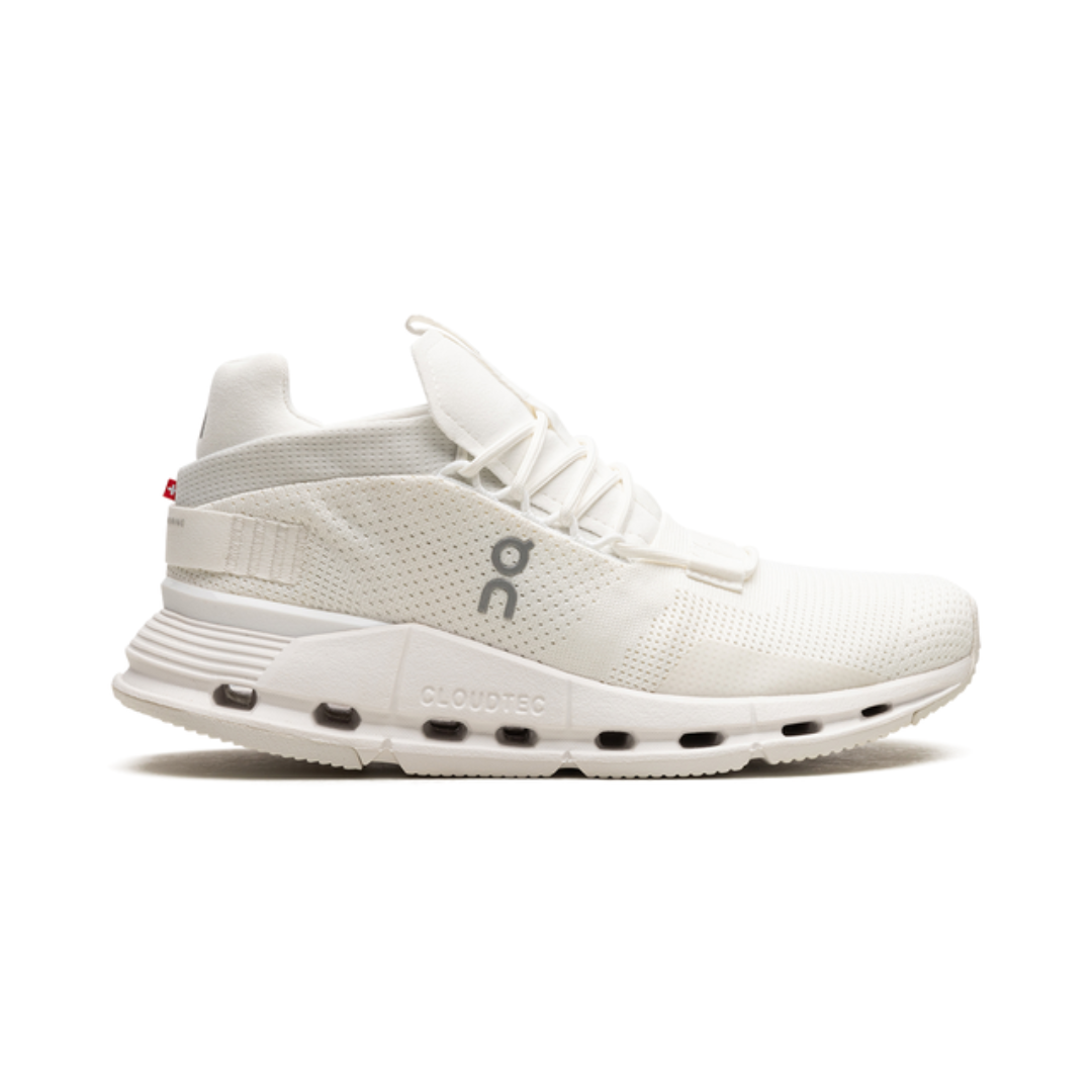On Running Cloudnova nachhaltige Sneaker in Weiß.