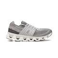 On Running Cloudswift 3 in Grau und Blau, sportlicher Laufschuh.