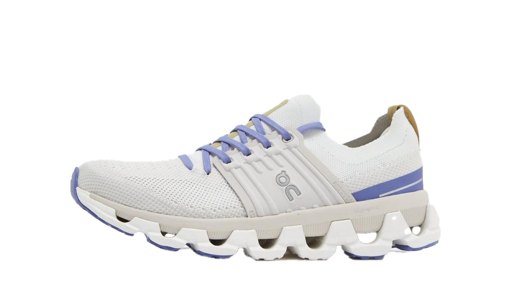 On Running Cloudswift 3 in Weiß und Blaubeere, sportlicher Laufschuh für Frauen. 2