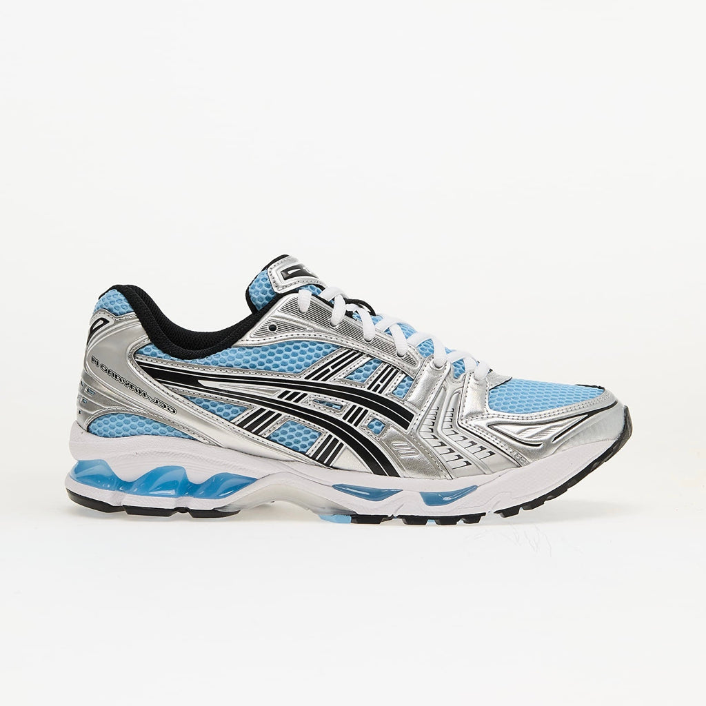 ASICS Gel-Kayano 14 Arctic Sky Pure Silver Sneakers in Eisblau und Silber.