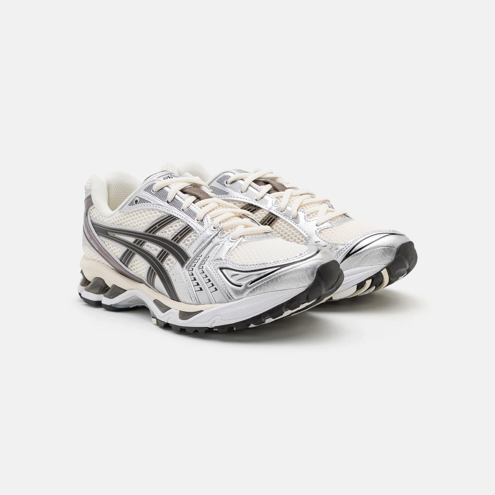 ASICS Gel-Kayano 14 Sneakers in Creme Schwarz Metallic Pflaume 2