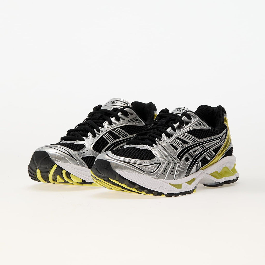 ASICS Gel-Kayano 14 Schwarz Lemon Spark Sneakers für sportliche Aktivitäten. 2
